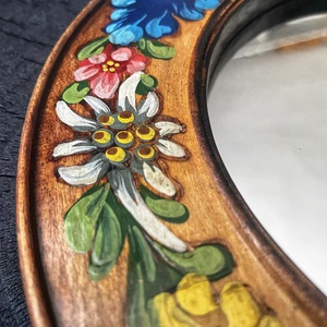 Oglindă decorativă în flori tradiționale / Oglinda Florilor / Oglindă - casă & stil de viață - accesorii pentru decorat casa - oglinzi perete, oglinzi decor - Artynos.ro