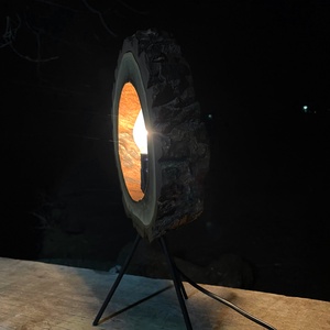 Lampă din lemn / Lampă Rustică / Lampă buturugă - casă & stil de viață - lămpi și corpuri de iluminat - lampă de ambianță - Artynos.ro