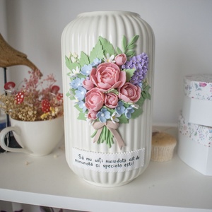Vaza Buchet Flori, Casa & Stil de viata, Decoratiuni de casa, Accesorii florale, Vaze, Sculptura, ARTYNOS