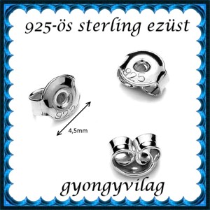 Accesorii pentru bijuterii din argint 925: bază pentru cercei cu dop EFK B 27-4,5e capăt 2 perechi / 4 buc -  - Artynos.ro