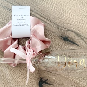 Elastic de păr Team Bride și pahar de șampanie -  - Artynos.ro