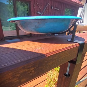 REKREDENC - hrănitor pentru păsări din mozaic realizat manual - poate fi montat pe balustradă (42) - casă & stil de viață - accesorii de grădină - hrănitoare pentru păsări - Artynos.ro