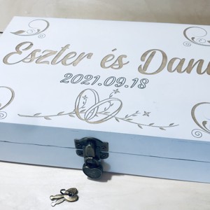 Cutie capsulă de timp pentru nuntă - accesorii nuntă - amintiri și cadouri de nuntă - cadou nuntă - cutie de nuntă - Artynos.ro