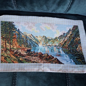 Lac montan, Arte vizuale si accesorii , Imagini cu broderii, Gobelin, Broderie, ARTYNOS