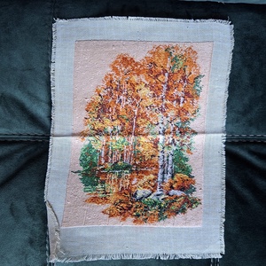 Mesteceni, toamna - arte vizuale și accesorii  - imagini cu broderii - gobelin - Artynos.ro