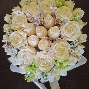 Aranjament floral. - accesorii de crăciun - decorațiuni de crăciun de casă - lumânare parfumat de crăciun, suport lumânări - Artynos.ro