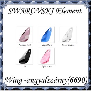  Bijuterii: Swarovski Wing (aripa de inger) 23mm in mai multe culori, , , ARTYNOS