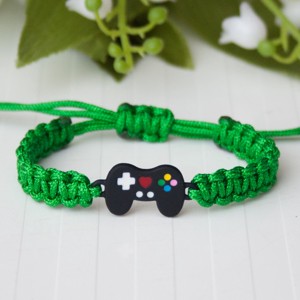 Bratara macramé impletita pentru copii - Consola de jocuri verde, , , ARTYNOS