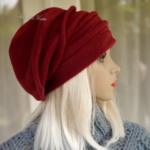 BIJOU - sikkes polár beret-sapka / bordó - îmbrăcăminte și modă - eșarfe, pălării, fularuri - căciulă - Artynos.ro
