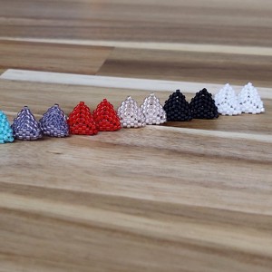 Flamingo polka dot - bijuterii - cercei - cercei cerc - Artynos.ro