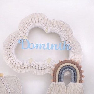 Nor macramé personalizat cu decoratiuni de perete curcubeu - boyish, , , ARTYNOS