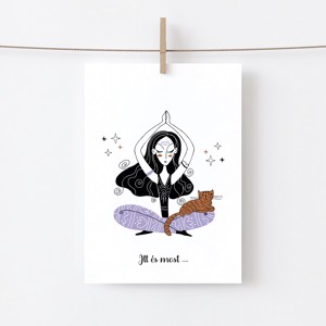 Yoga poster, yoga motivational imagine, yoga studio decor de perete -  - Artynos.ro