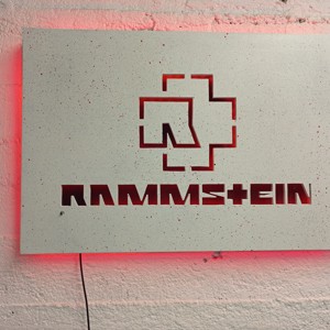 Rammstein - pictură murală iluminată -  - Artynos.ro