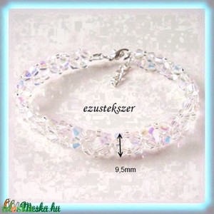 Bijuterii brățări: brățară dantelată cu mărgele din cristal ceh SSZEB-K05-1 - bijuterii - brățări - brățară cu mărgele - Artynos.ro