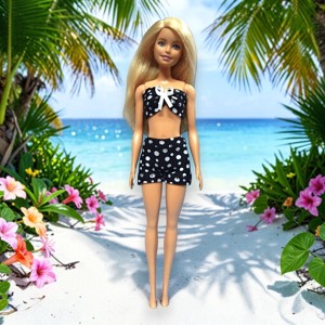 NOU! Bikini cu buline, in stil Pin-Up, pentru papusi de tip Barbie – Alege dintre aproape 200 de modele de hainute!, , , Acest bikini este inspirat, atat ca model, cat si ca culoare, de stilul Pin-Up din anii ’50.
Slipul..., ARTYNOS
