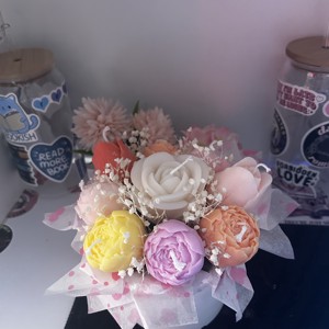 Buchet de flori cu lumanari, , , O compozitie cu lumanari cu adevarat deosebita, realizata manual, care, prin formele florale fin lu..., ARTYNOS