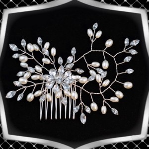 Bijuterii, ornamente de păr, catarame de păr: nuntă, mireasă, ornamente de păr casual ES-H-FÉ14e - accesorii nuntă - ornamente de păr de nuntă - ornamente de păr mireasă - Artynos.ro