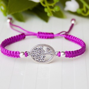 Bratara macramé impletita - Tree of Life violet, , , ARTYNOS