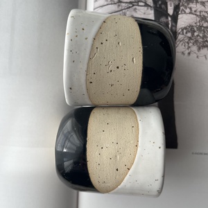 Set cani espresso 100 ml Geo Contrast - casă & stil de viață - echipamente de bucătărie - accesorii de servire - căni - Artynos.ro