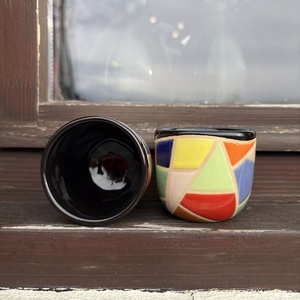 Set canute espresso 80 ml � Mosaic Vibes - casă & stil de viață - echipamente de bucătărie - accesorii de servire - căni - Artynos.ro