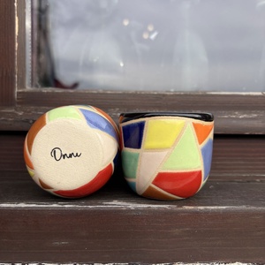 Set canute espresso 80 ml � Mosaic Vibes - casă & stil de viață - echipamente de bucătărie - accesorii de servire - căni - Artynos.ro