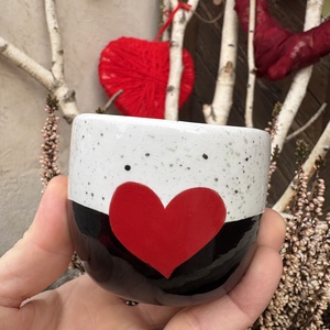 Cana cappuccino 150 ml � Sweet Heart, Casa & Stil de viata, Echipamente de bucatarie, Accesorii de servire, Cani, Ceramica, Obiecte pictate, ARTYNOS