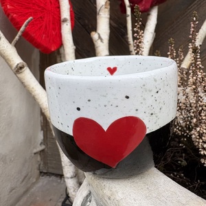 Cana cappuccino 150 ml � Sweet Heart - casă & stil de viață - echipamente de bucătărie - accesorii de servire - căni - Artynos.ro