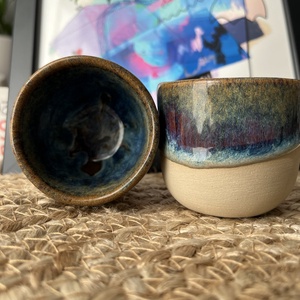 Set 2 cani espresso 80 ml � Amber Stream - Artynos.ro