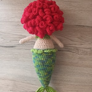 Păpușă sirenă croșetată Coral -  - Artynos.ro