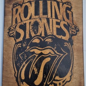 Rolling Stones poza din lemn, Casa & Stil de viata, Accesorii pentru decorat casa, Picturi murale, Arta de perete din lemn, , ARTYNOS