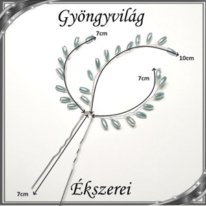 Bijuterii, ornamente de păr, catarame de păr: nuntă, mireasă, ornament de păr casual S-H-TŰ14e set alb (4pcs) -  - Artynos.ro