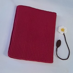 Croșetat și broderie carte capac set 100% microfibră acrilic fire carte capac + marcaj croșetat floare. -  - Artynos.ro