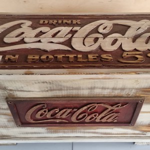  Coca Cola lada din lemn, Casa & Stil de viata, Materiale de depozitare si sortare, Lada depozitare, , ARTYNOS