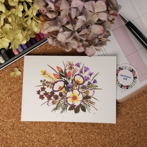 Felicitare cu flori in Print FMS Pr LM 1004 - casă & stil de viață - papetărie de hârtie - invitații, felicitări - Artynos.ro