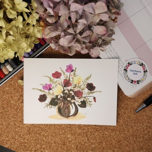 Felicitare cu flori in Print FMS Pr LM 1006 - casă & stil de viață - papetărie de hârtie - invitații, felicitări - Artynos.ro