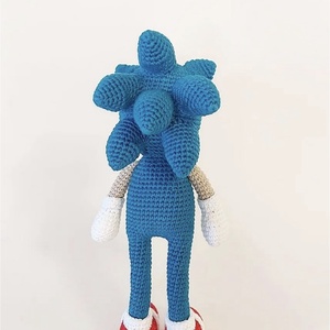 Ariciul Sonic, personaj crosetat - jucării și echipamente pentru copii - jucării și accesorii pentru copii - păpuși de joacă - Artynos.ro