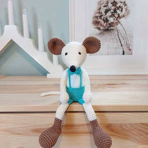 Soricel crosetat manual, Jucarii si echipamente pentru copii, Plusuri, Soarece de plus, Crosetat, ARTYNOS