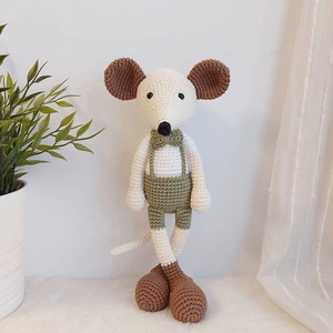 Soricel crosetat manual - jucării și echipamente pentru copii - plușuri - șoarece de pluș - Artynos.ro