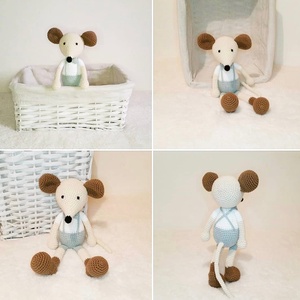 Soricel crosetat manual - jucării și echipamente pentru copii - plușuri - șoarece de pluș - Artynos.ro