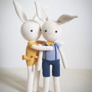 Iepuras crosetat 40cm. Fetita/Baietel  - Artynos.ro