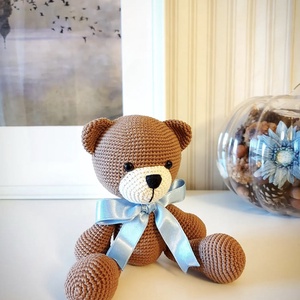 Ursulet crosetat manual - jucării și echipamente pentru copii - plușuri - ursuleț de pluș - Artynos.ro