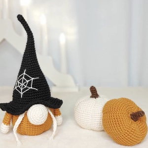 Halloween. Gnom crosetat manual - casă & stil de viață - decorațiuni de casă - halloween - tot ce ai nevoie de o petrecere! - figurine de halloween - Artynos.ro
