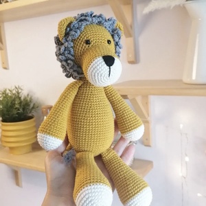 Leu crosetat manual - jucării și echipamente pentru copii - plușuri - figurine de pluș - Artynos.ro