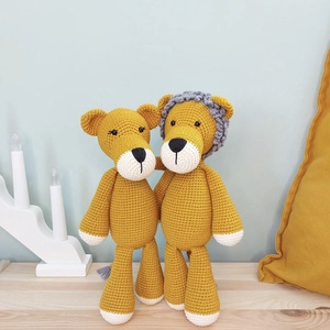 Leu crosetat manual - jucării și echipamente pentru copii - plușuri - figurine de pluș - Artynos.ro