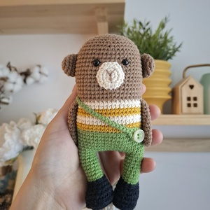 Maimutica crosetata manual, Jucarii si echipamente pentru copii, Plusuri, Maimuta de plus, Crosetat, Maimutica crosetata manual, din bumbac 100%, cu umplutura hipoalergenica. Este o jucarie moale, nu ..., ARTYNOS