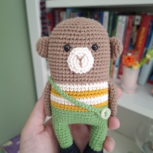 Maimutica crosetata manual - jucării și echipamente pentru copii - plușuri - maimuță de pluș - Artynos.ro