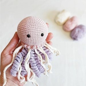 Meduza crosetata manual - jucării și echipamente pentru copii - plușuri - maimuță de pluș - Artynos.ro