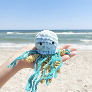 Meduza crosetata manual - jucării și echipamente pentru copii - plușuri - maimuță de pluș - Artynos.ro