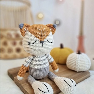 Vulpe crosetata manual  - jucării și echipamente pentru copii - plușuri - vulpe de pluș - Artynos.ro