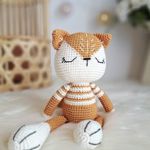 Vulpe crosetata manual  - jucării și echipamente pentru copii - plușuri - vulpe de pluș - Artynos.ro